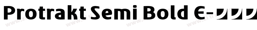Protrakt Semi Bold E字体转换 Protrakt Semi Bold E字体转换